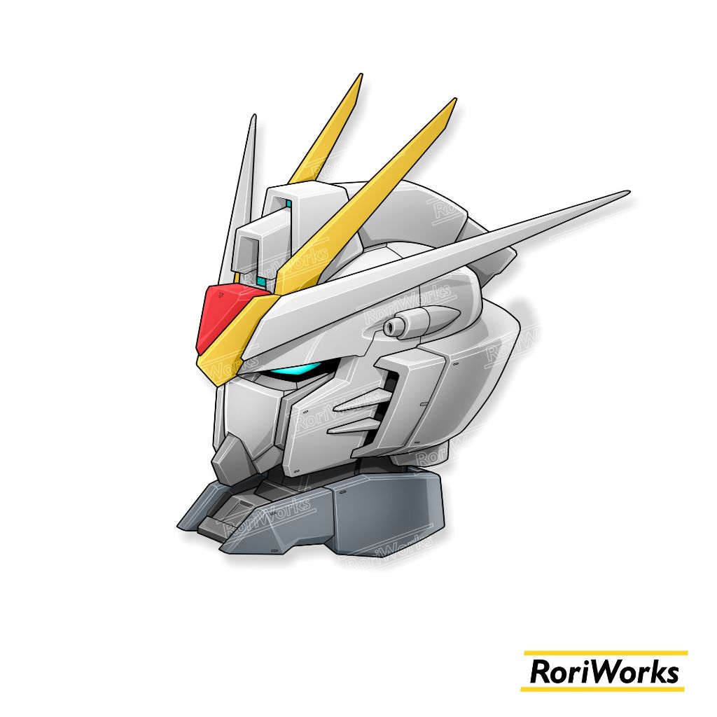 

Stiker Kiss cut - Rising Freedom Gundam Head