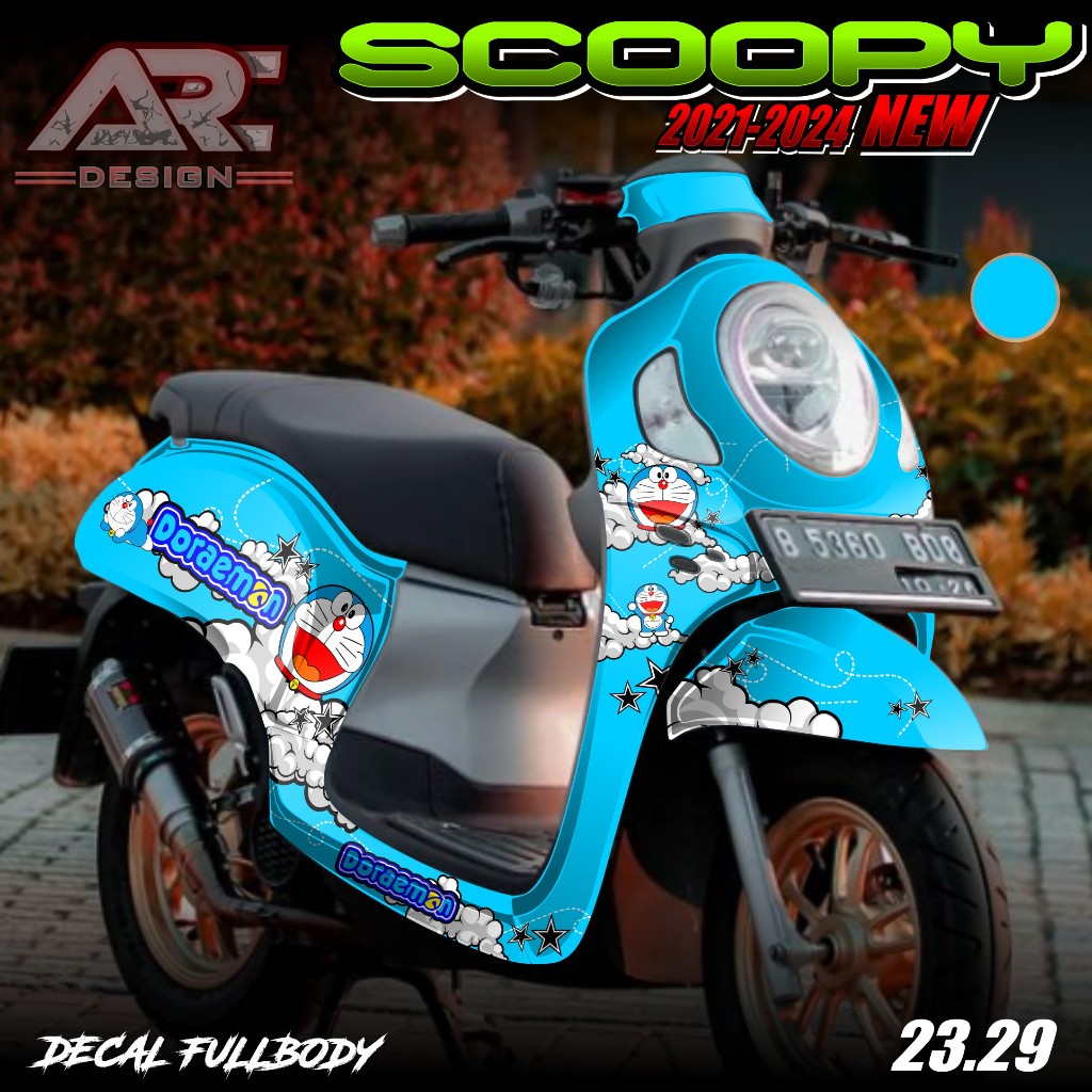 (COD PROMO) TERBARU Decal Sticker Honda All New Scoopy 2021 2022 2023 2024 Full body - Sticker Skotl