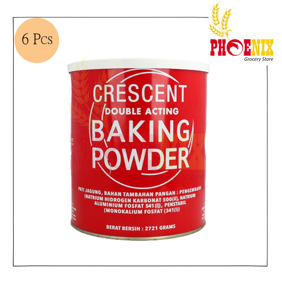 

Crescent Baking Powder Double acting 6 can @2721gr
