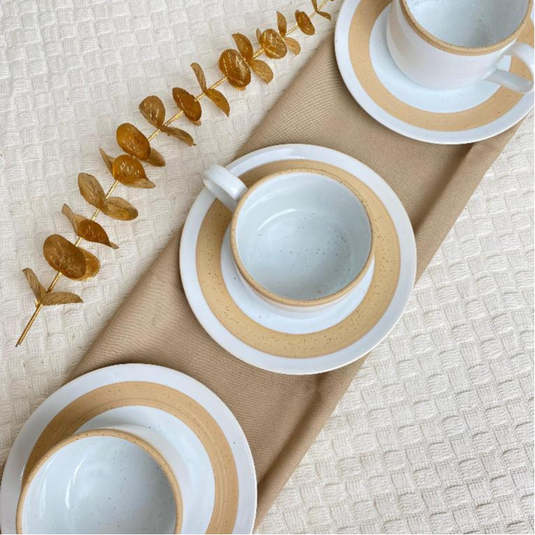 Carramica Tea Set Keramik Tuscany