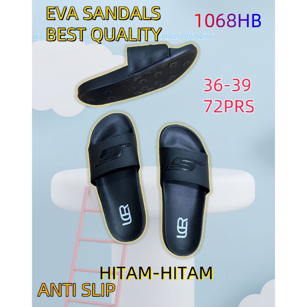 Sandal Slop Casual Wanita model skechers 1068 HBP