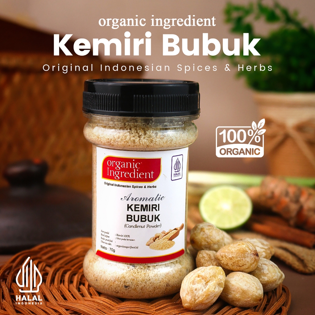 

Organic Ingredient Kemiri Bubuk Original Rempah Indonesia Bumbu Dapur