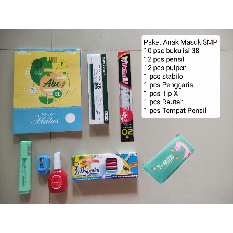 

Paket Buku Tulis Anak Baru Masuk SMP