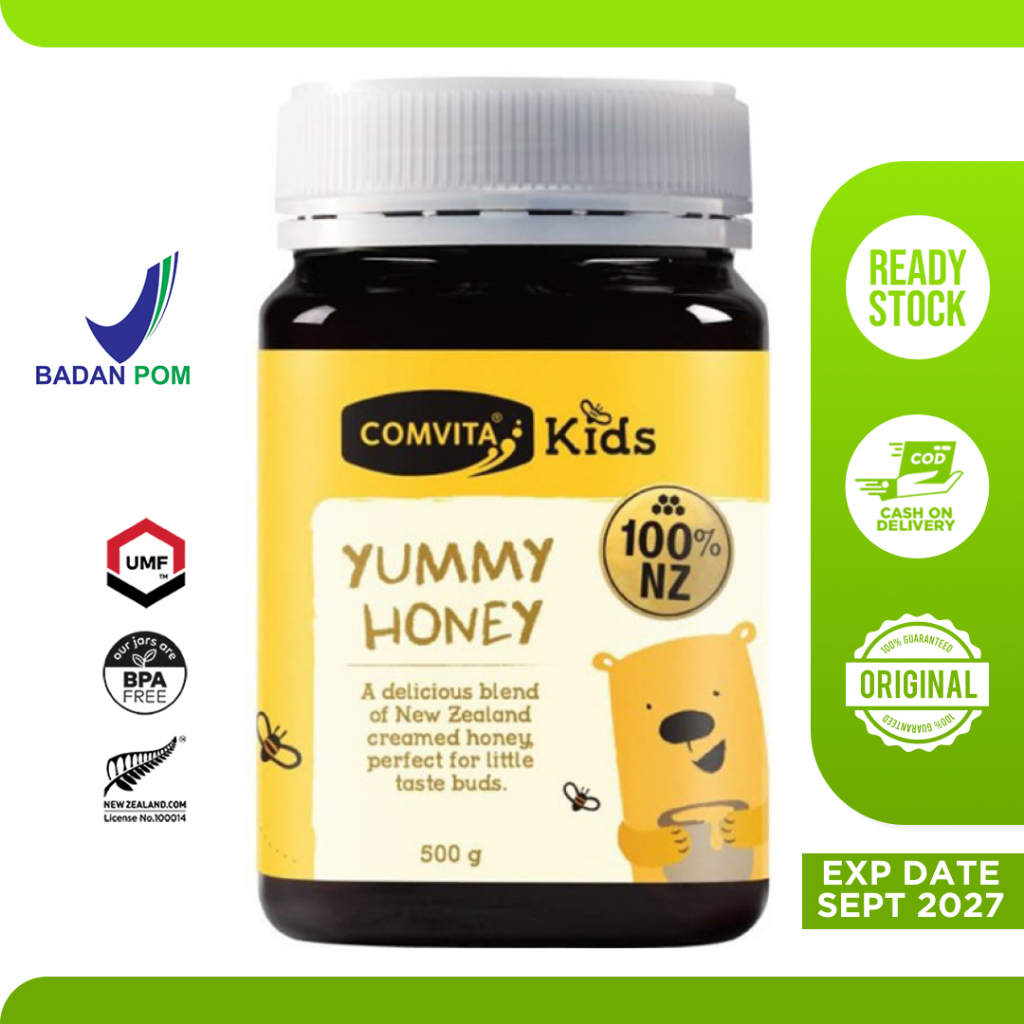 

Madu Honey Manuka Kids Yummy Comvita 500g - Murni Original Asli New Zealand Kesehatan Anak Solusi Bapil Flu Imun