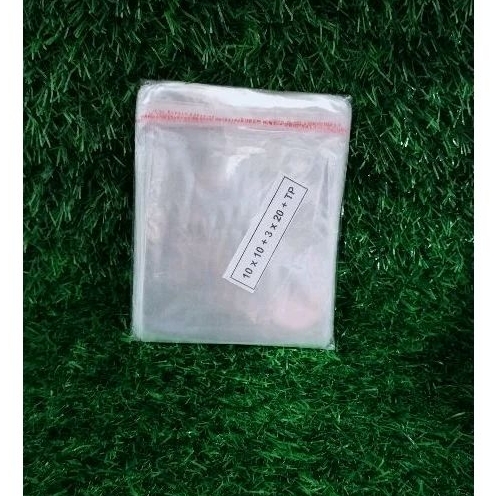 Kantong Plastik OPP Lem 10x10 Kemasan Snack Kecil Berperekat