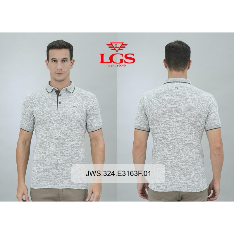 KAOS KERAH LGS ABU GREY 3163F