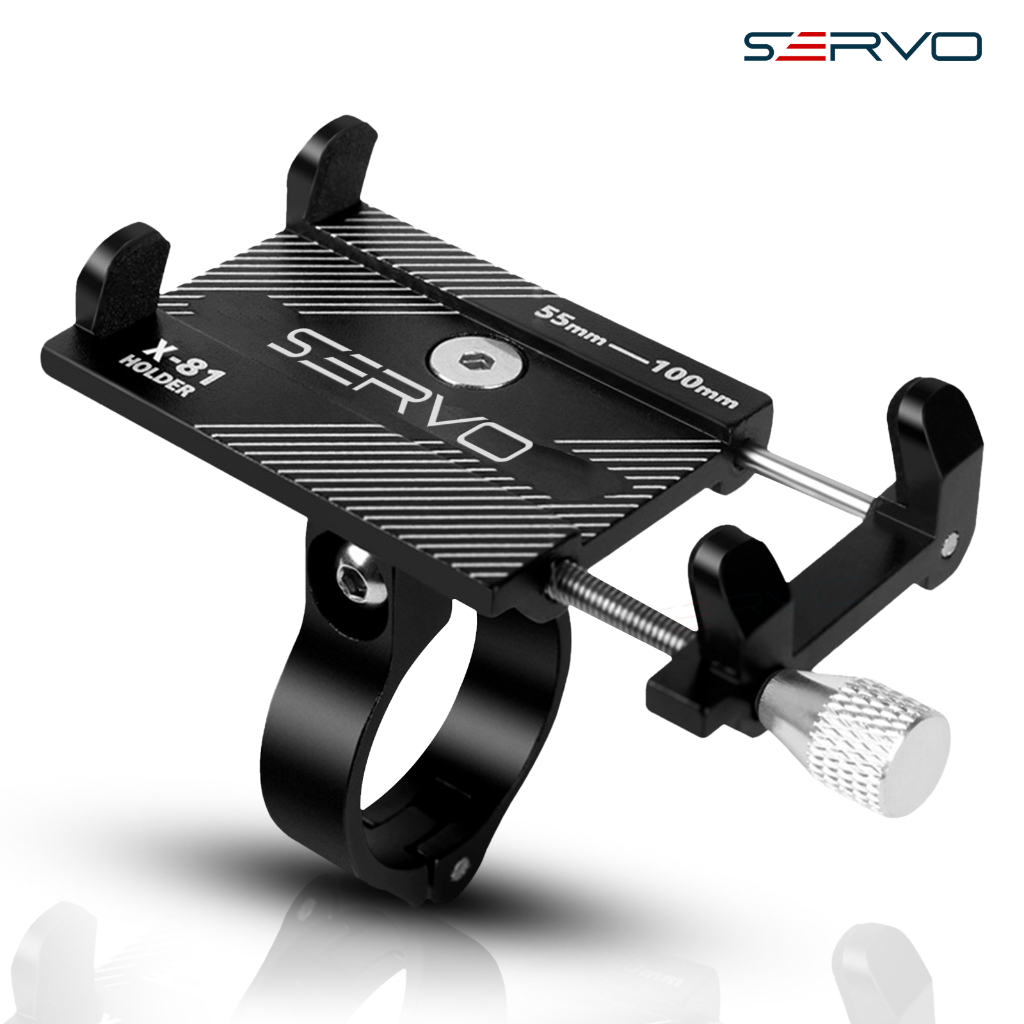 Servo Road - Phone Holder Servo X81 Holder Handphone Motor Penahan Smartphone Handle Hp Berkendara