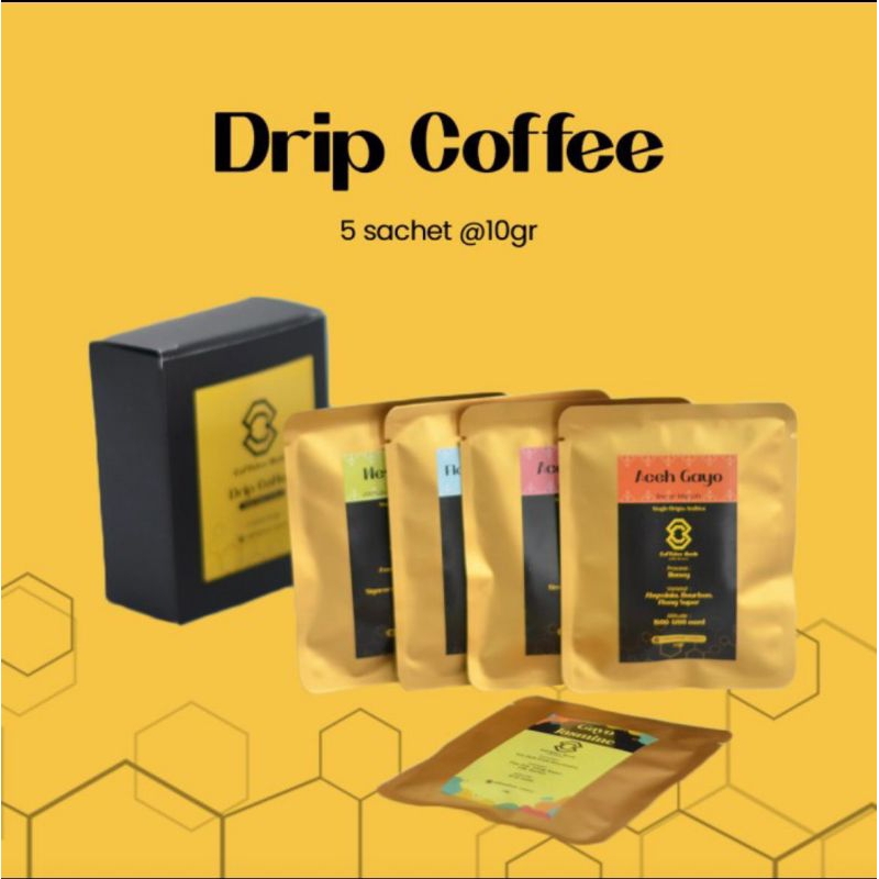 

Kopi Arabica Specialty Kopi Drip Bag 5 Sachets Mix
