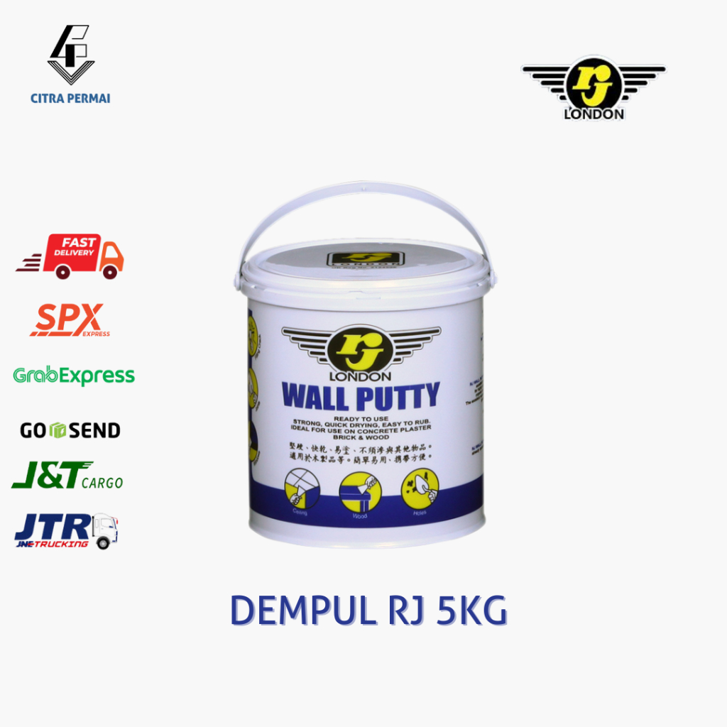 DEMPUL RJ 5KG DEMPUL TEMBOK DAN KAYU