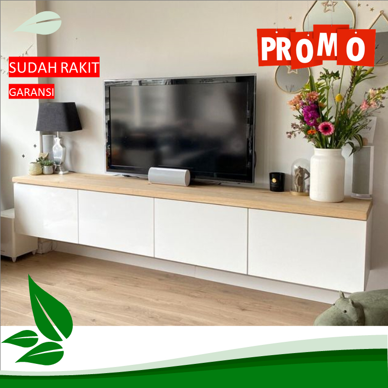 meja tv model floating meja tv melayang meja tv estetik murah mtv2