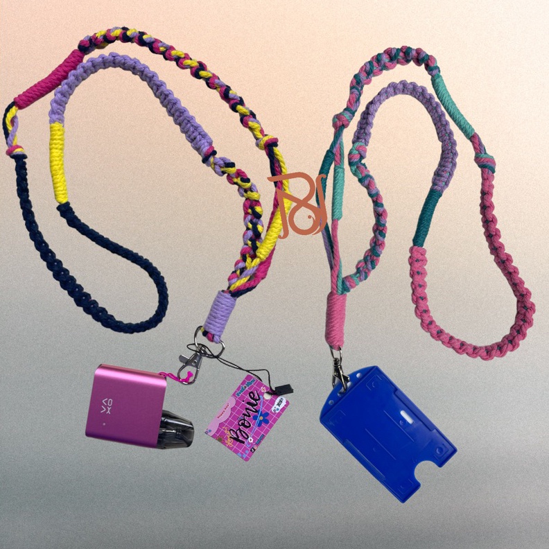 

Lanyard Macrame Gantungan ID Card KODE L2S5