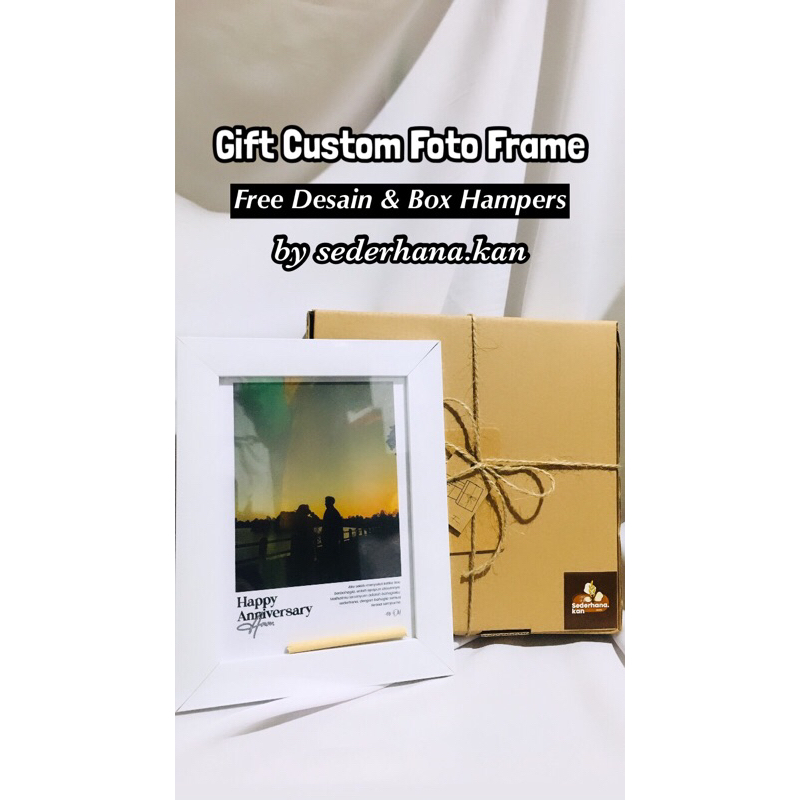 

Gift Custom Foto Frame (Figura) Aesthetic by sederhana.kan/ Hadiah Wisuda/ Gift Pigura Aesthetic Minimalis