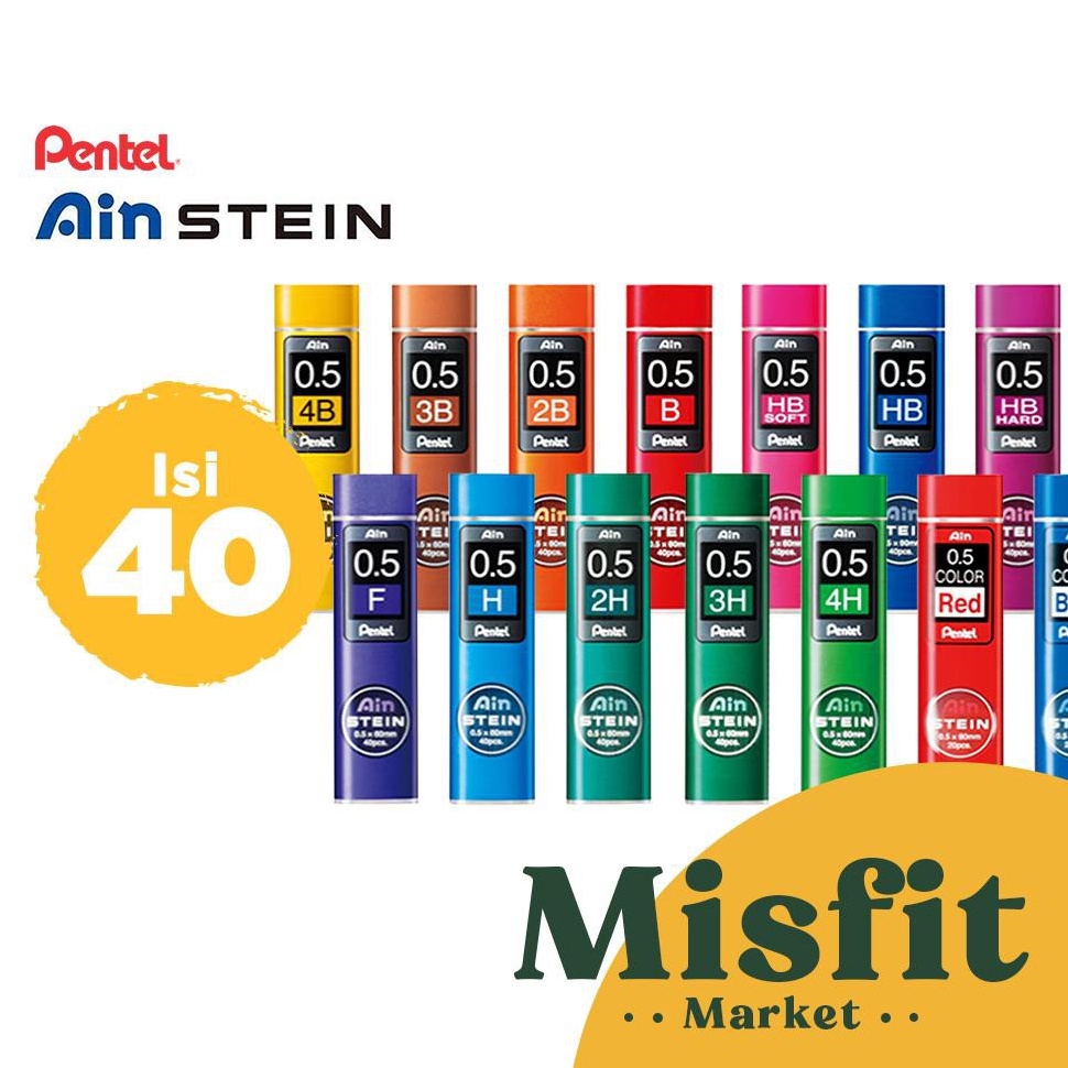 

Pentel Ain Stein Mechanical Pencil Lead Refill 5 mm KODE Z9P9