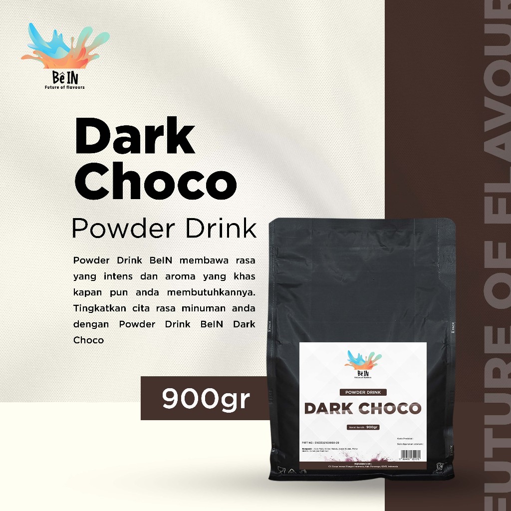 

BeIn Dark Choco Powder - Bubuk Minuman Cokelat Gelap 900gr