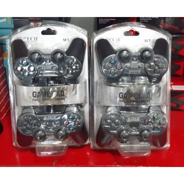 Gamepad Double Hitam MTech v R8Z8