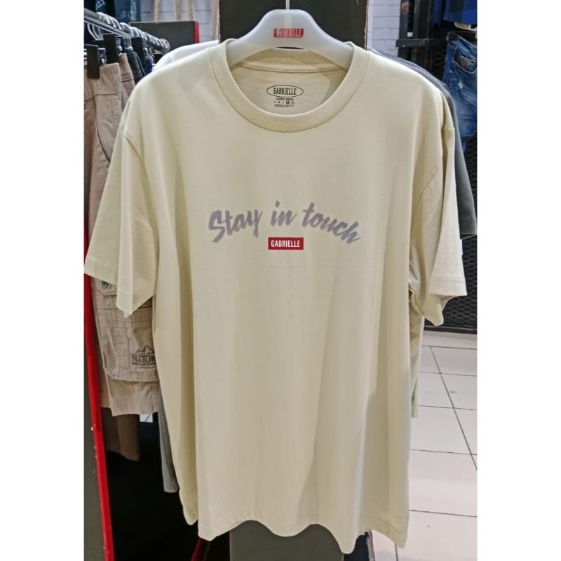 Kaos Gabrielle jeans original mens BBHC359E0424XL kaos oblong pria kaos oblong reguler fit kaos pria