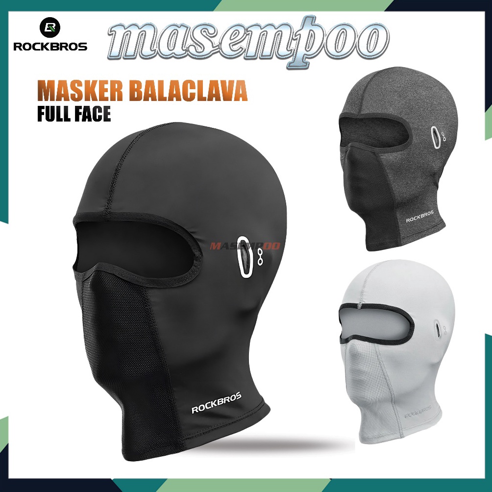 KODE X1I Masker Motor ROCKBROS LF865 Pria Anti UV Masker Sepeda Baff Ninja Masker Balaclava Tebal