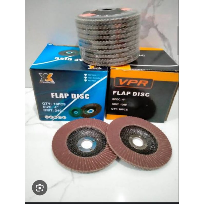 10 pcs Flap disc / Amplas Susun 60-80-100-120-150-180-240-320-400