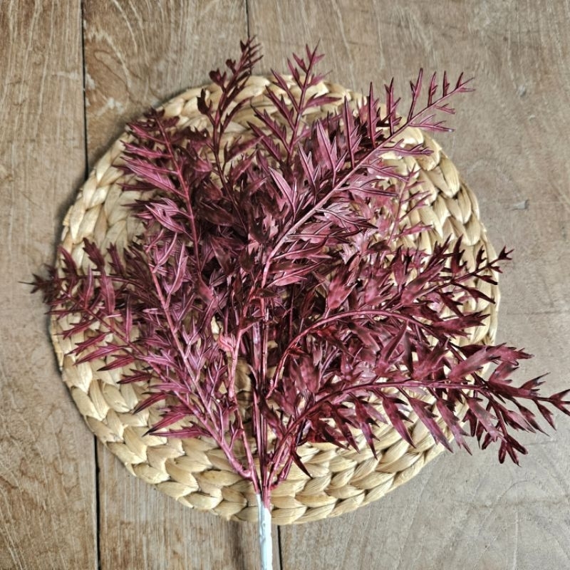 Daun Rumput Misty Fern Leaf Artificial