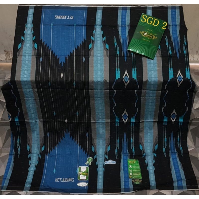 Sarung KETJUBUNG Green Mercerized Motif SGD
