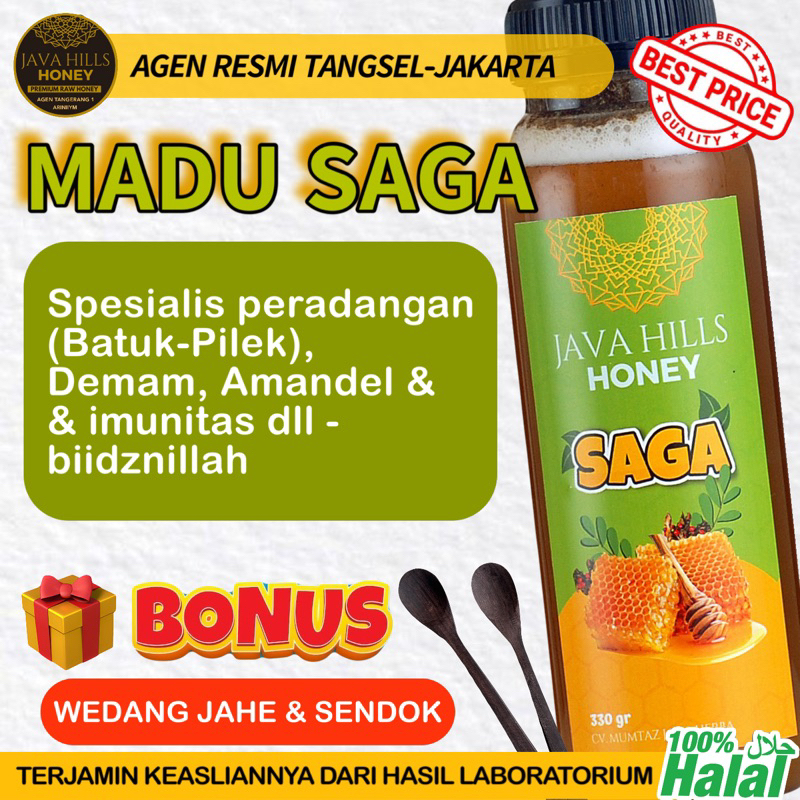 

Herbal MADU SAGA JAVAHILLS batuk pilek demam amandel anak | java hills honey mumtaz