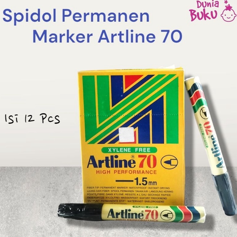 

1 Box 12 Pcs Spidol Permanen Marker Artline 7 KODE L2K3