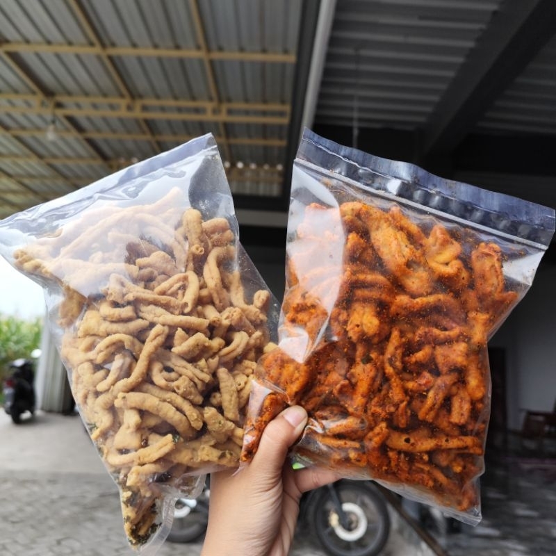 

[1KG MIX] KERIPIK USUS AYAM KRISPI DAUN JERUK PREMIUM