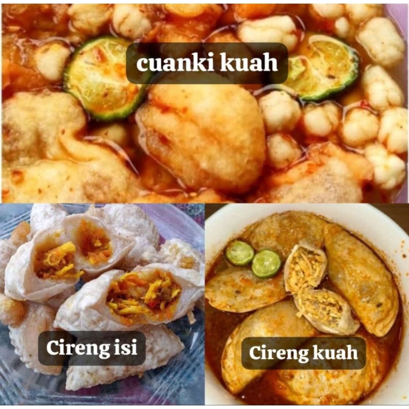 

BUNDLING 3paket cuanki kuah, cireng isi , cireng kuah