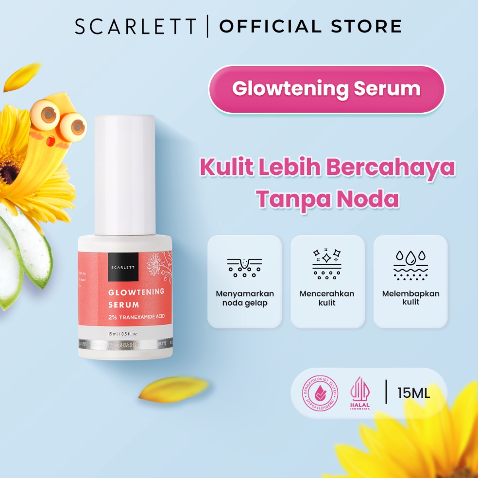 Scarlett Whitening Glowtening Serum e P6A6