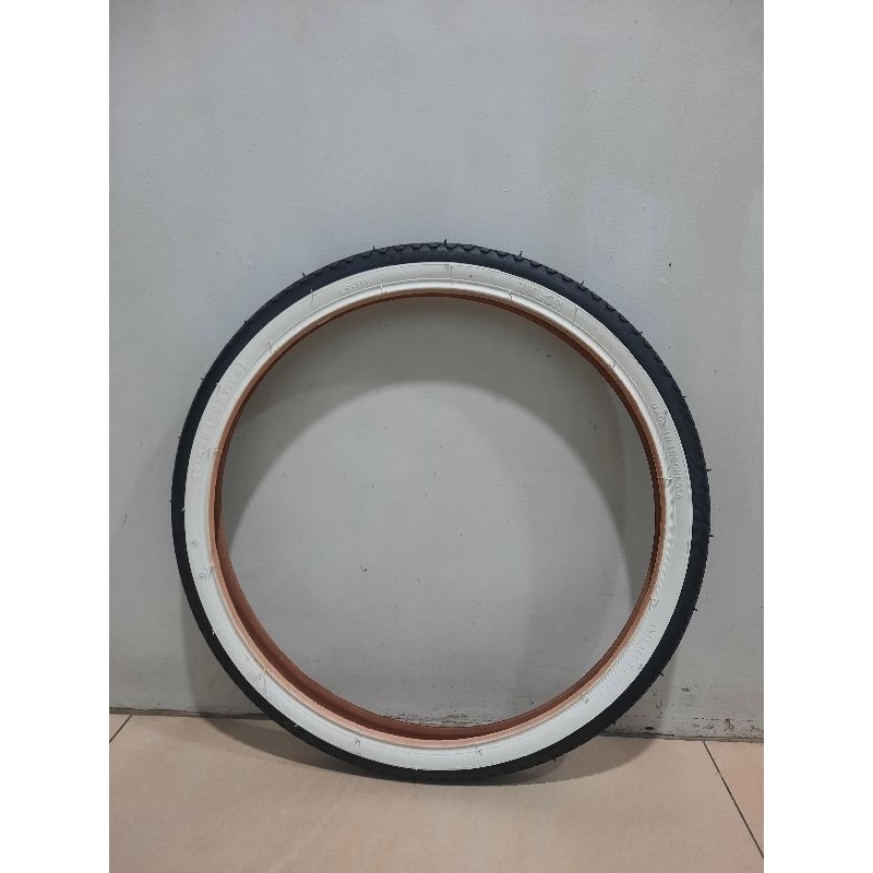 Ban Luar Lucky Stone 20 x 175 Hitam Putih Ban Luar 20 Hitam Putih