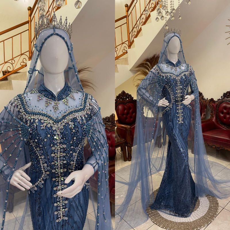 gaun pengantin modern / kebaya pengantin mewah elegan / dress pengantin premium