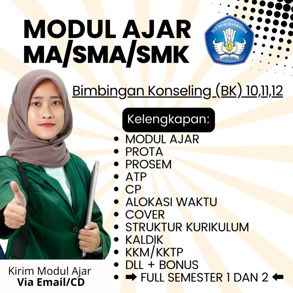 

Modul Ajar Bimbingan Konseling (BK) Kelas 10,11,12 Kurikulum Merdeka