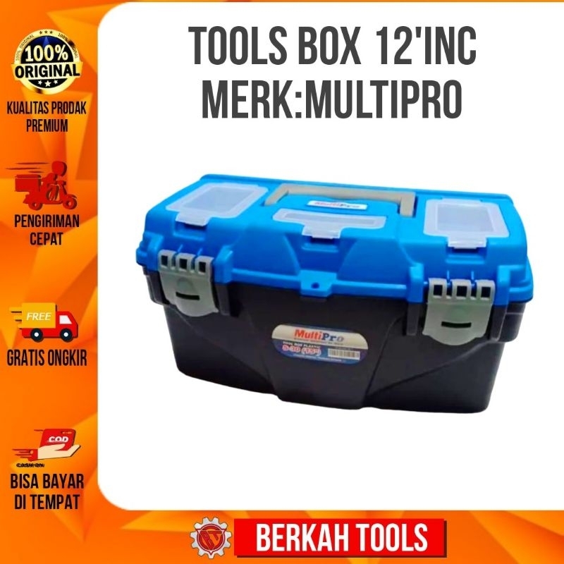 TERMURAH BOX ALAT MERK MULTIPRO Tool box multipro 12inch Bahan kuat BOX ALAT SERBAGUNA MER:MULTIPRO 