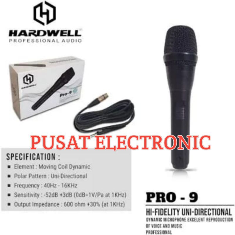 Mic Kabel Hardwell Pro 9 Original Mic kabel Hardwell Garansi resmi