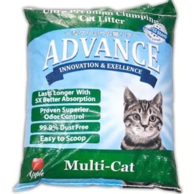 Pasir Kucing 10 Liter Advance / Pasir Kucing Advance 10 Liter / Pasir Poop Kucing