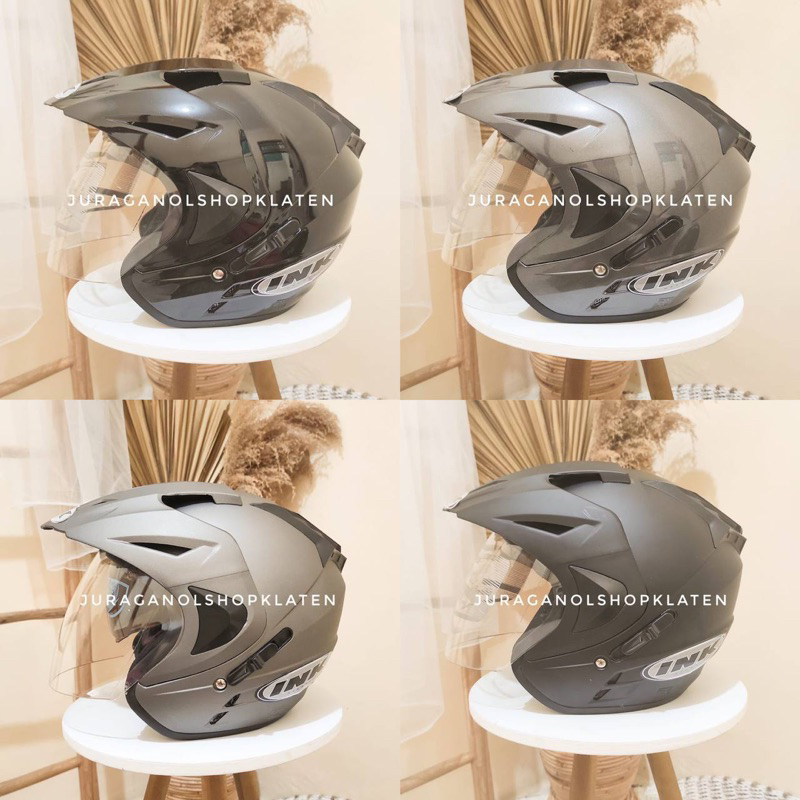 HELM INK DOUBLE VISOR PREMIUM GRADE A/ DOUBLE KACA // HELM DEWASA PRIA