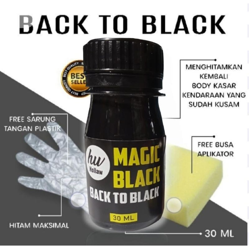 Black magic penghitam dan pembersih body kasar motor Black magic