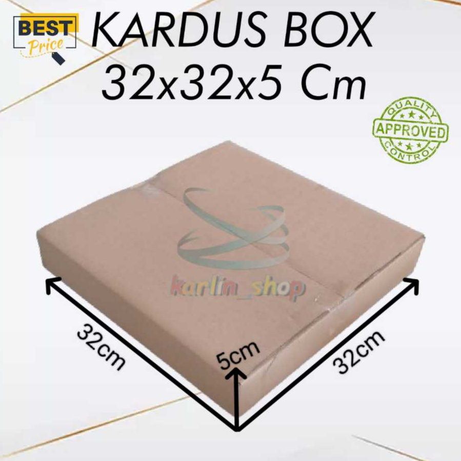 Kardus box packaging 32x32x5 cm