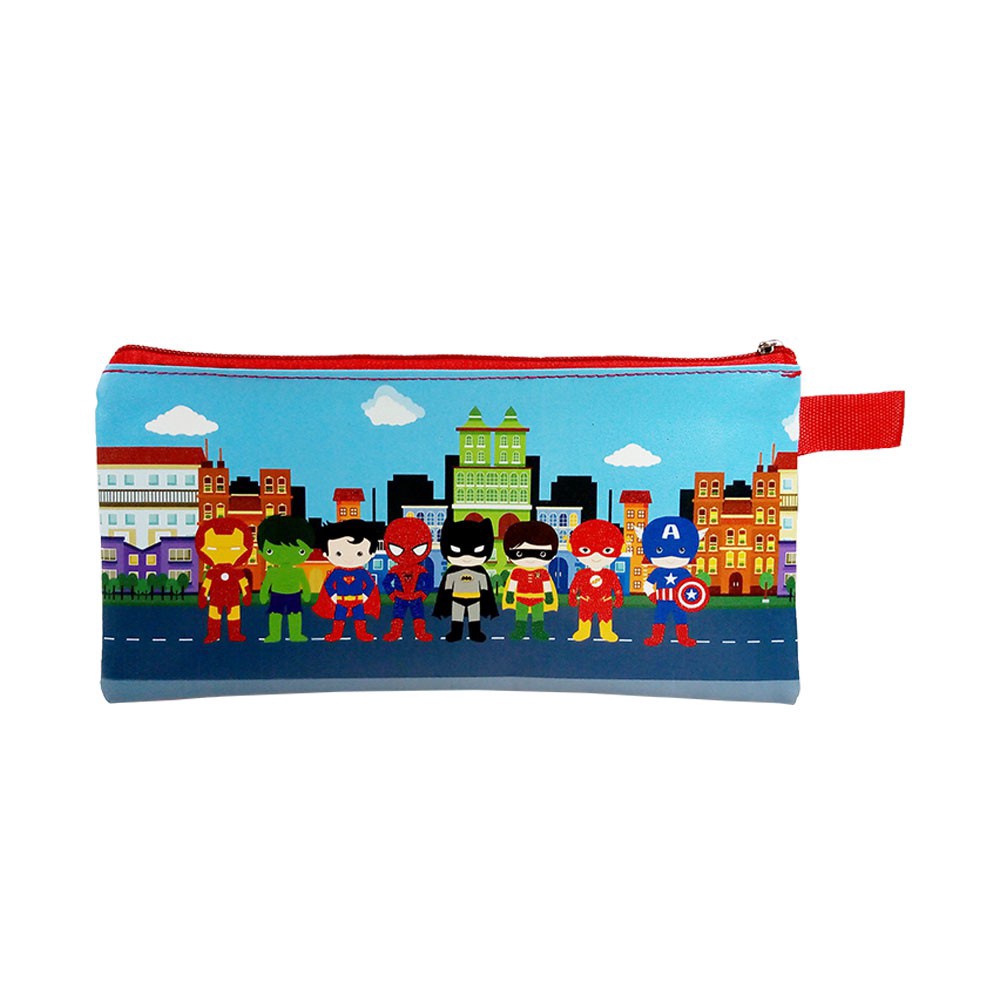 

BURUAN SERBU Mini Case Superhero Stationary Organizer Pencil Case Tempat Pensil Travelling Organizer