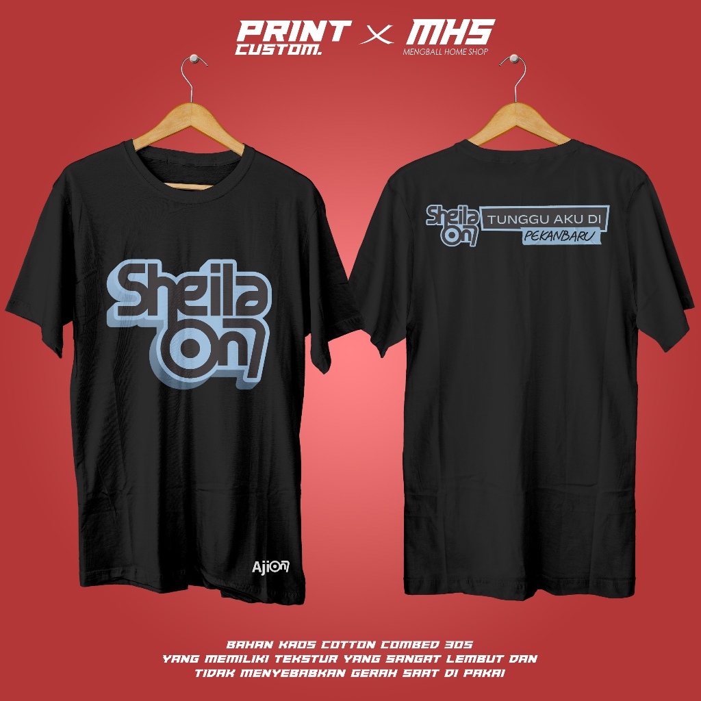 Kaos Produk Custom Sistem Pre-Order Bahan Cotton Combed 24s Sablon Rubber - Mengballhome