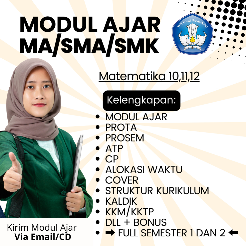 

Modul Ajar Matematika Kelas 10,11,12 Kurikulum Merdeka