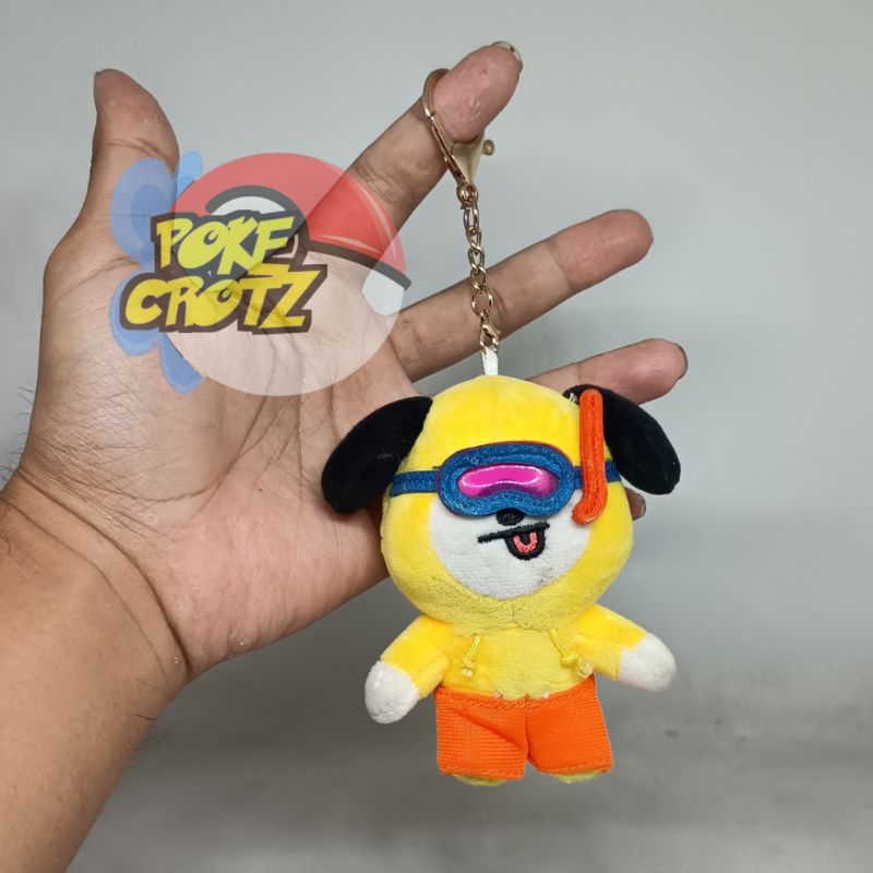 Boneka BTS JIMIN BT21 CHIMMY OFFICIAL SUMMER keychain gantungan kunci plush