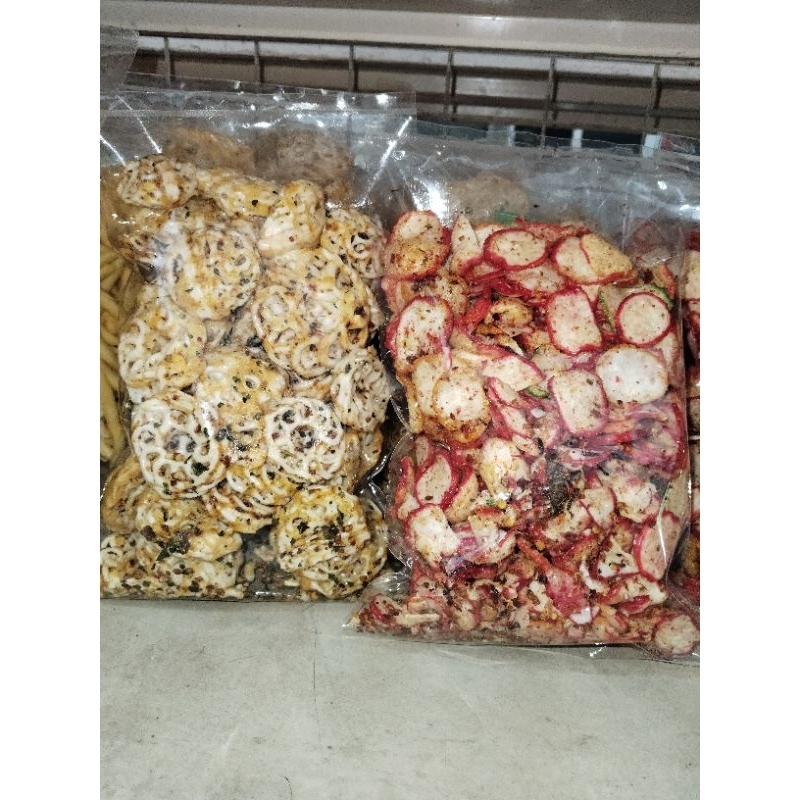 

kerupuk seblak pedas daun jeruk