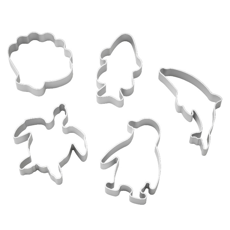 PROMO Blavingad pemotong adonan model set isi 5 aluminium cetakan Cookies cetakan kue cetakan serbag