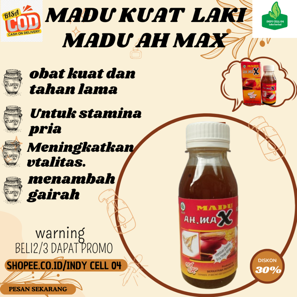 

madu ah max madu stamina obat herbal madu herbal pria prima obat kuat pria tahan lama