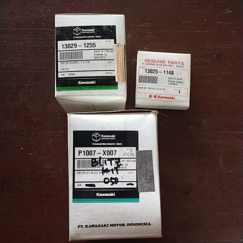 P1007-X007 Kawasaki Original Blitz Blitz R Oversize 050 Piston Kit Piston Paket Piston Set Piston Ko