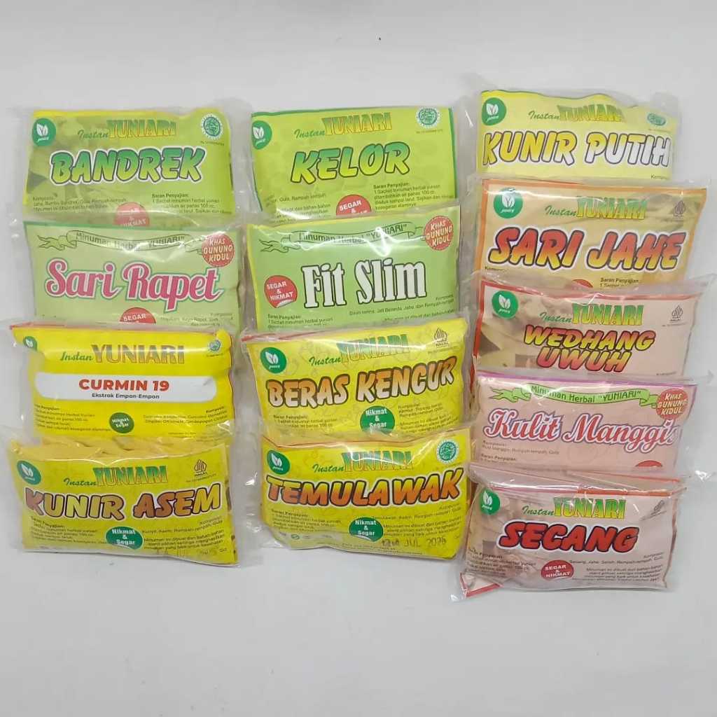 

Herbal Instan YUNIARI - minuman herbal instan segar dan menyehatkan