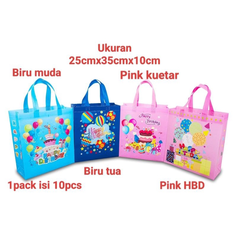 

Tas Souvenir Ulang Tahun/Goodie Bag Ultah isi 10pcs