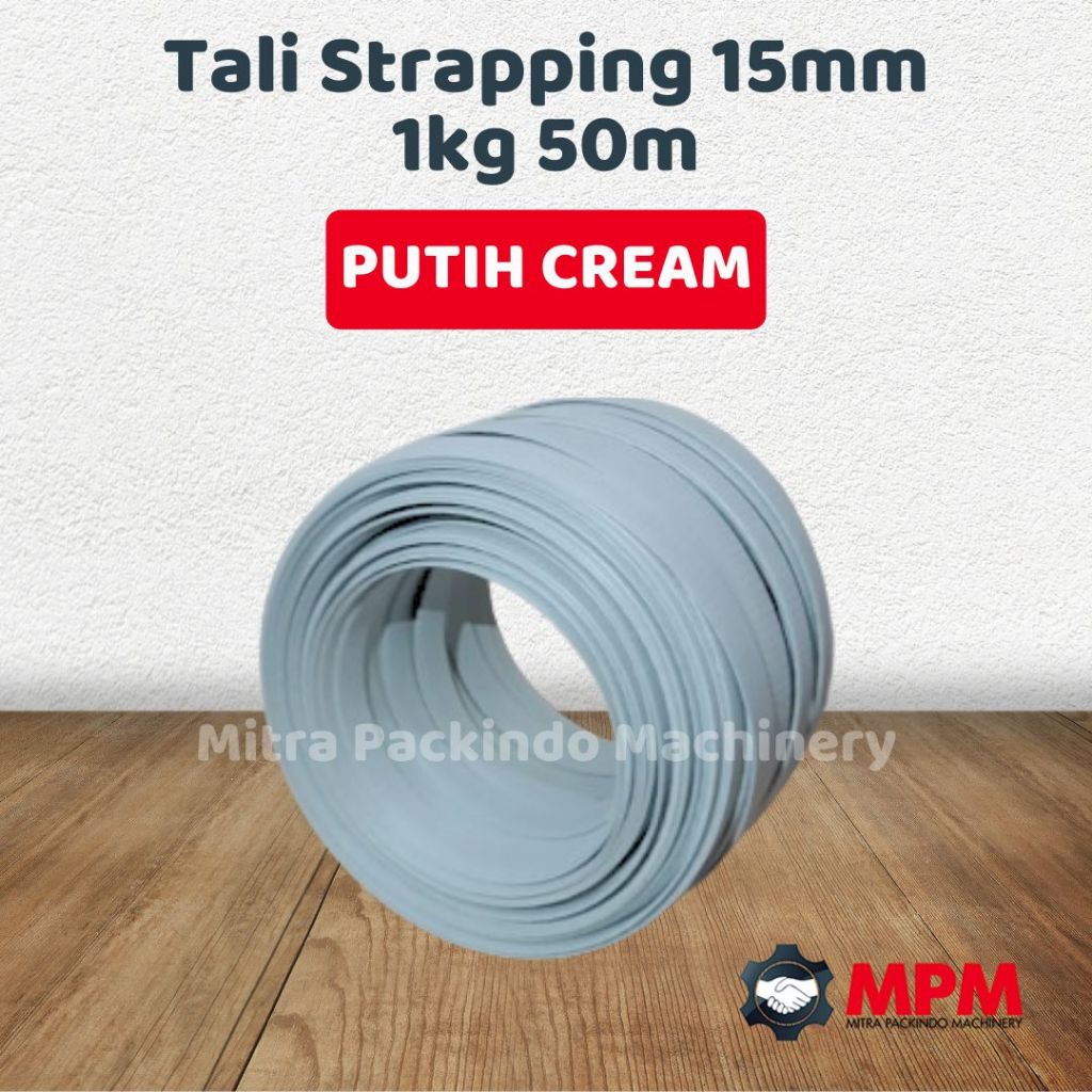 

Tali Strapping Band 15mm / Tali Strapping 15 mm Plastik Ikat Barang Putih 1Kg