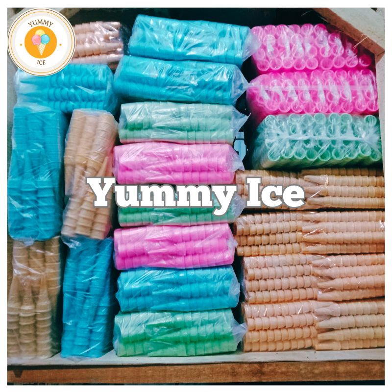 

Cone Eskrim Kerucut Diameter 4cm isi 400 pcs